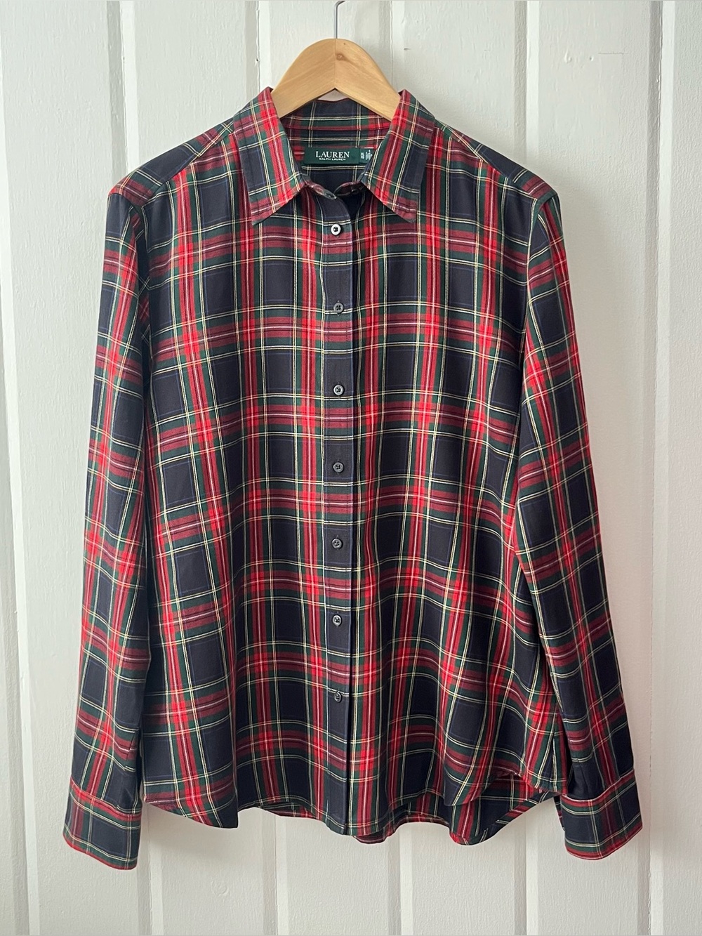Lauren Ralph Lauren Tartan Plaid Button Down Shirt